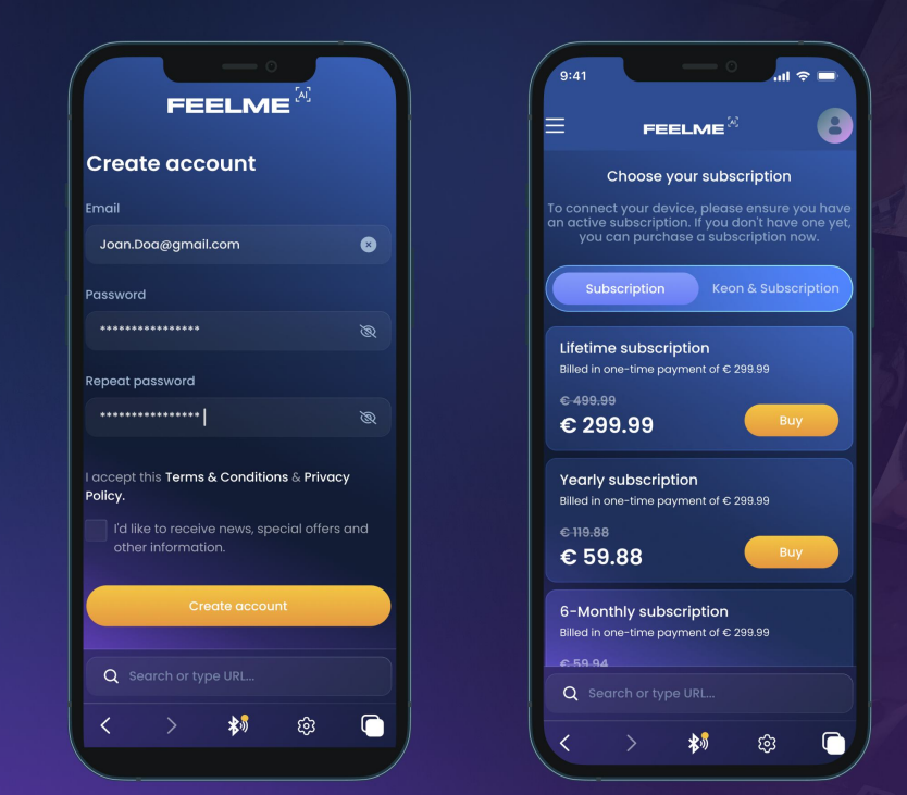 Account setup